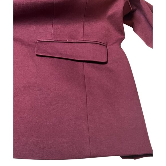 Lane Bryant burgundy red one button suit blazer size 24W NWT - Picture 9 of 16